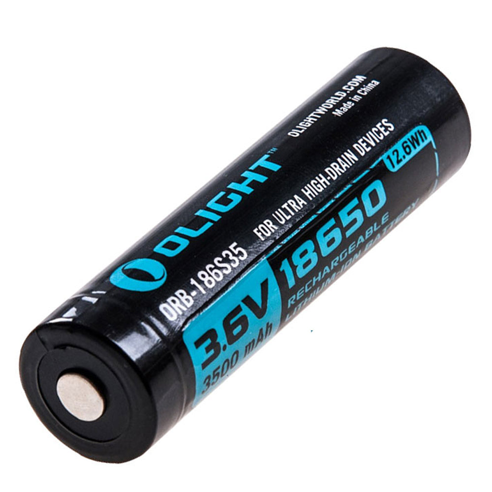 Olight 18650 Rechargeable Torch Battery 3500mAh HDC 10A (BAT-ORB-186S35)