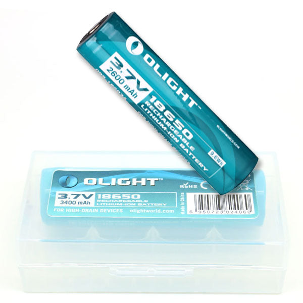 Olight 3.7V 2600mAh 18650 protected Li-ion rechargeable battery