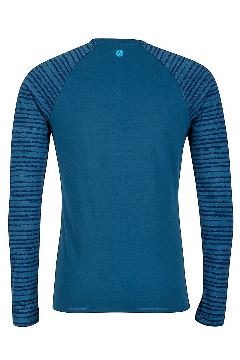 Marmot Men's Harrier LS Crew - Denim/Denim Strike