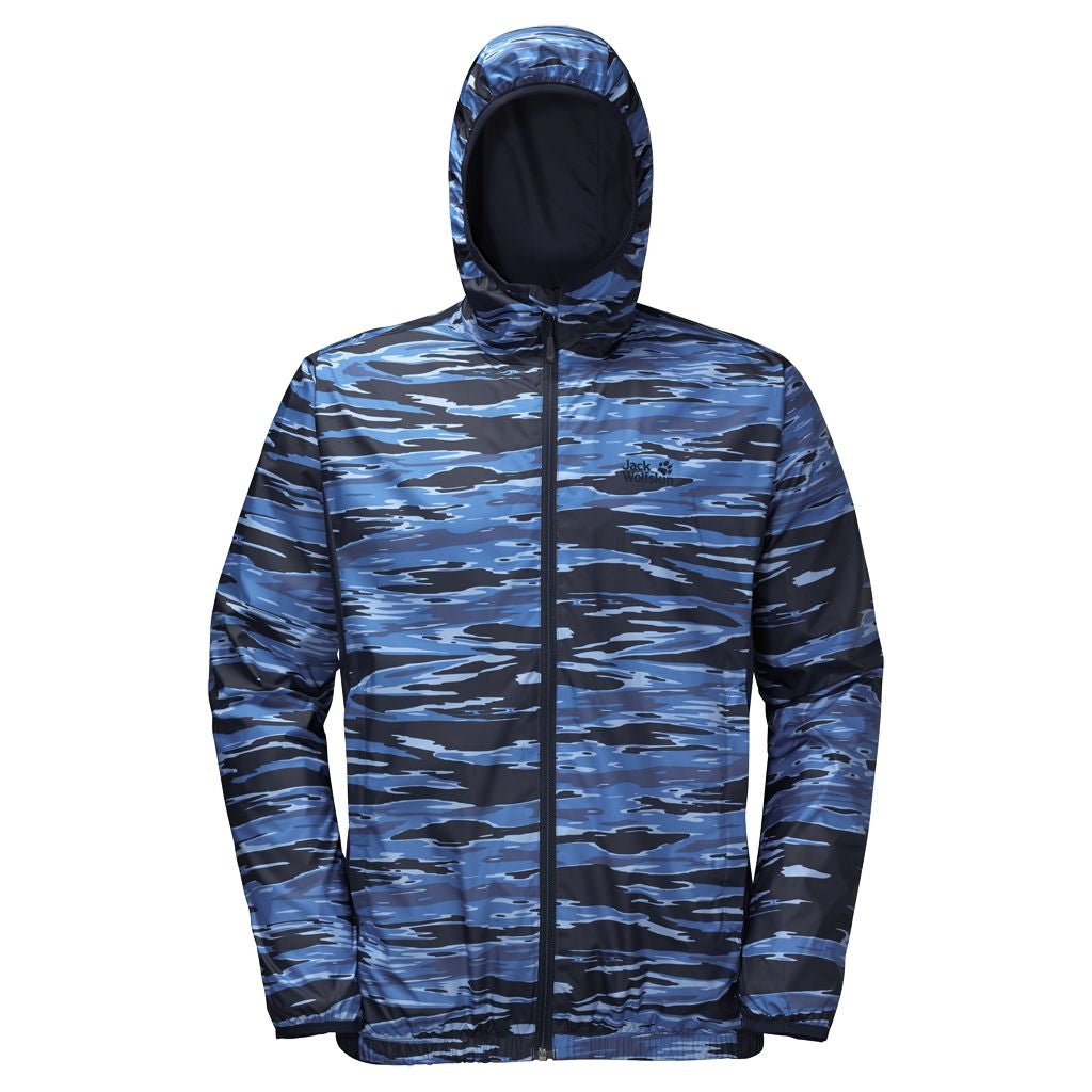 Jack Wolfskin Coastal Wave Lightweight Jacket Men - Night Blue All Over