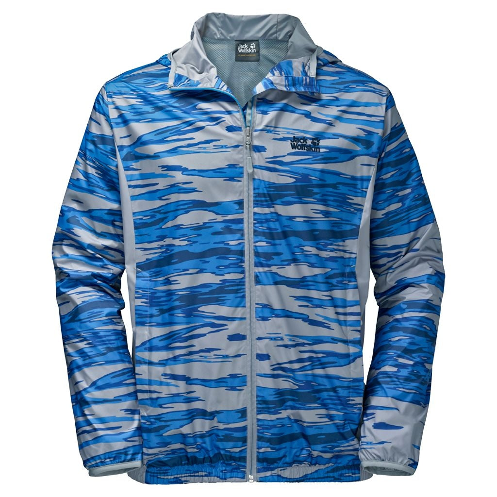 Jack Wolfskin Coastal Wave Lightweight Jacket Men - Night Blue All Over