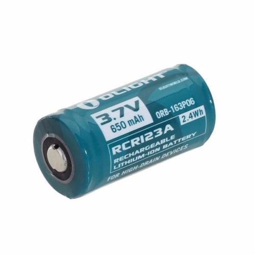 Olight 650mAh RCR123A Rechargeable Lithium-Ion Battery with Paper Card #orb2-163P06