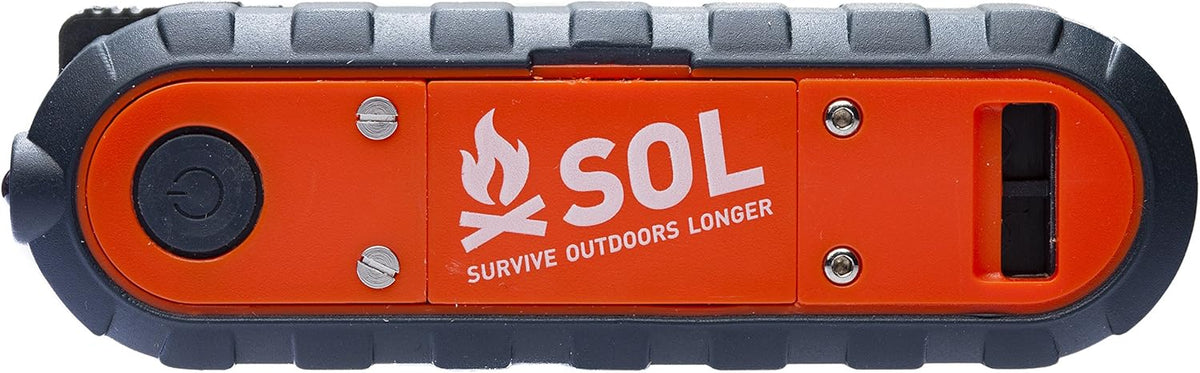 SOL Phoenix Multi-Purpose Survival Tool with Flint, Knife, Flashlight, and Whistle