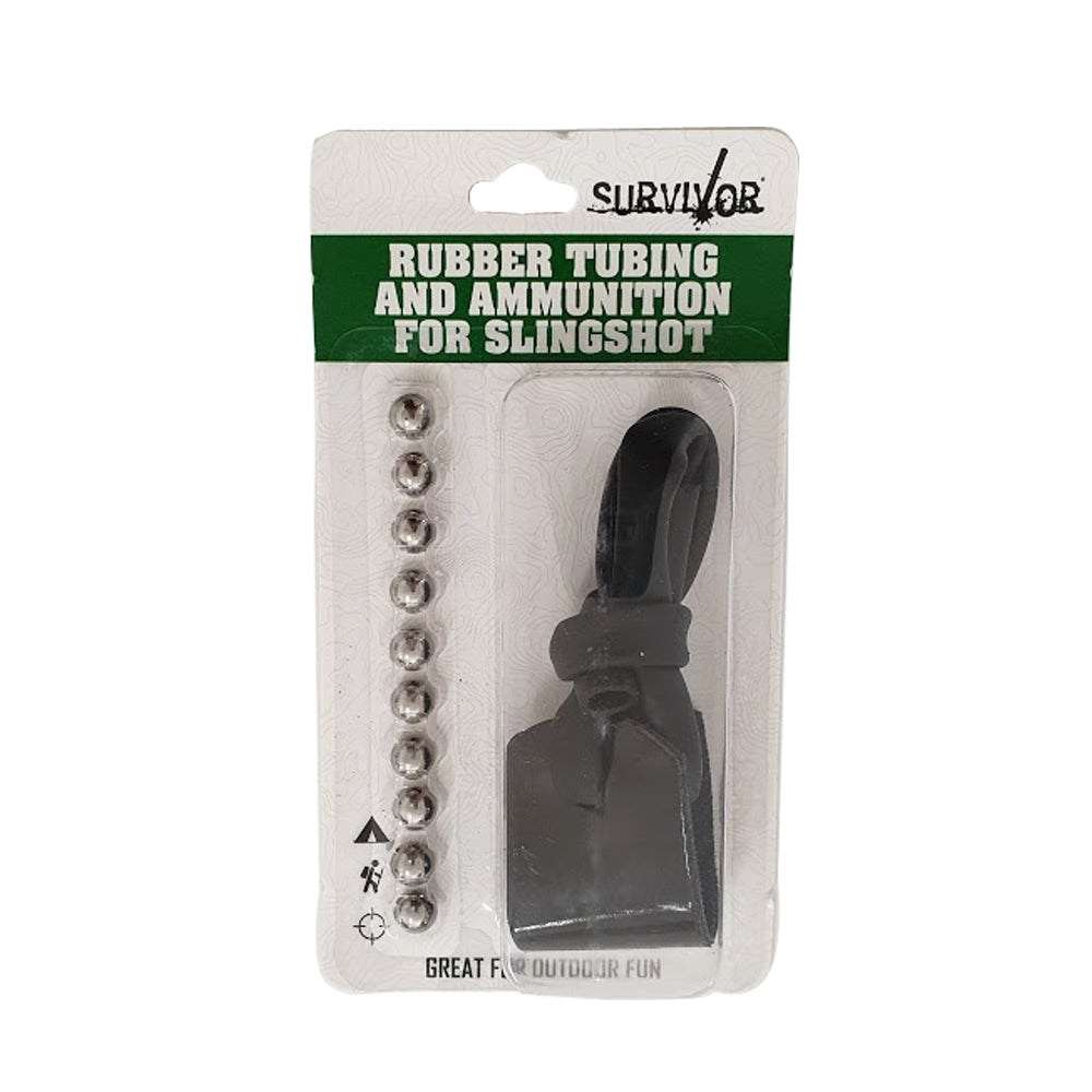 Survivor Slingshot Band & Pellets Replacement (S-3704-RB)